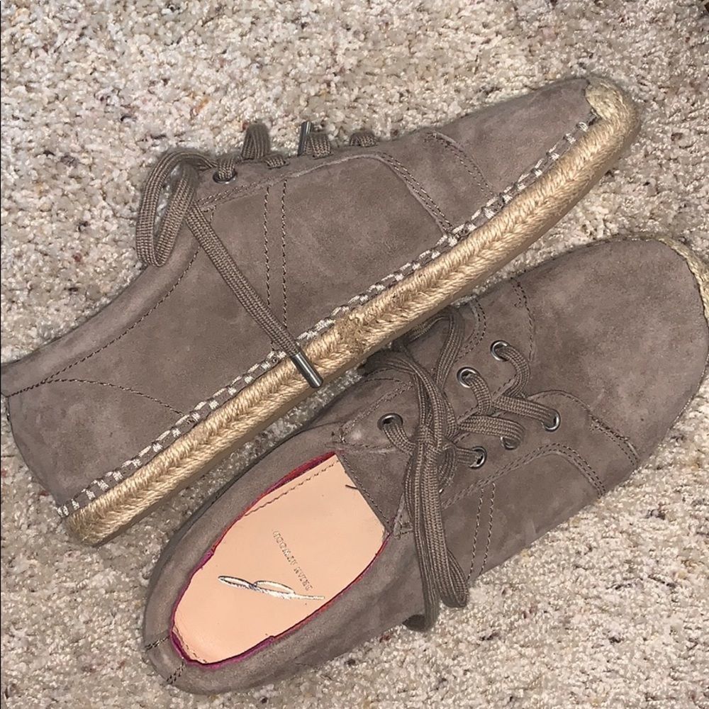 Brian Atwood Espadrille Suede Sneakers